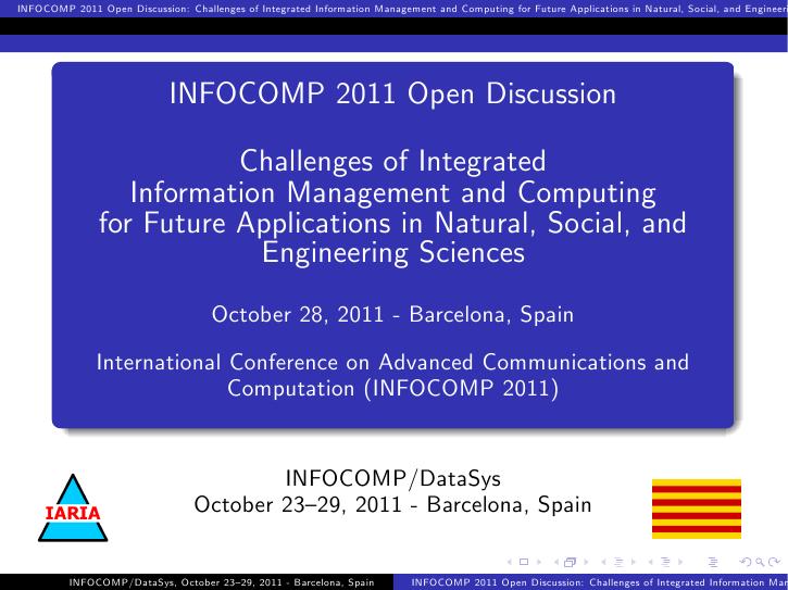 International Open Discussion Titlepage