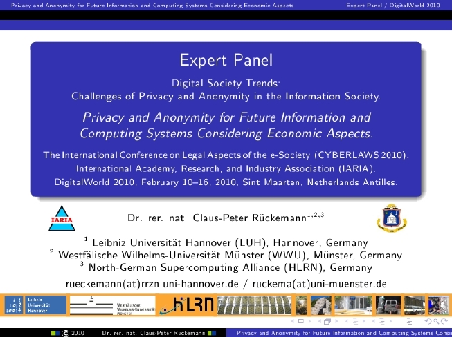 International Expert Panel Titlepage