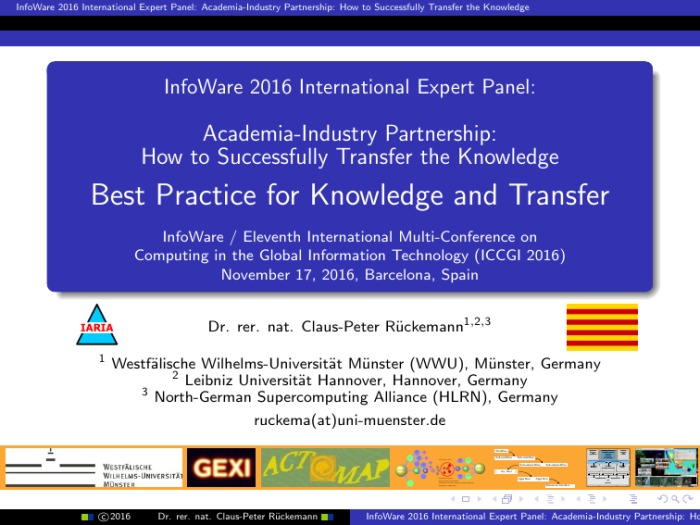 International Panel Titlepage